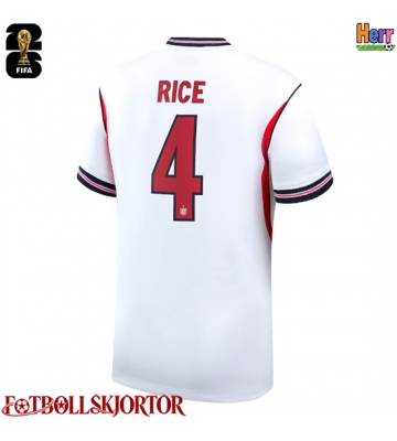 England Declan Rice #4 Hemmatröja VM 2026 Kortärmad